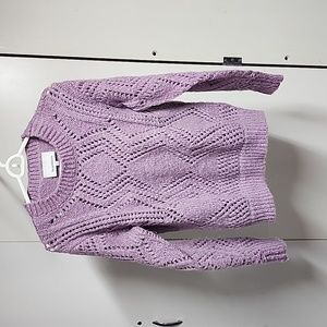 Heartloom lavender sweater, small